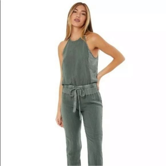 Young Fabulous & Broke Pants - Young Fabulous & Broke Sage Green Jumpsuit